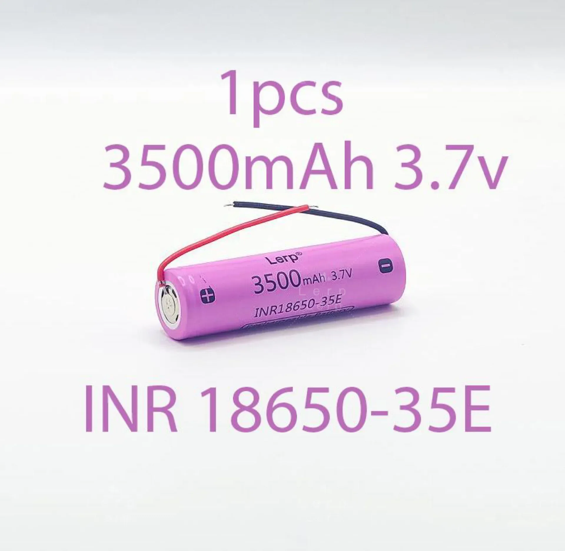 리튬 이온 충전식 배터리, 100% 정품, 186503500mAh, 25A, 방전 INR186503500 mAh, 3.7V