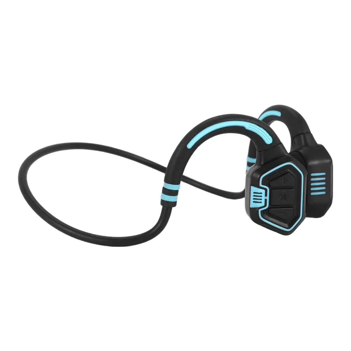 

B48A Bone Conduction Headphones IP68 Waterproof Bluetooth 5.1 Open Ear Wireless Sports Headphones for Running Swimming Blue