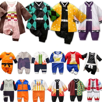 Cosplay bébé infantile barboteuse garçon fille Anime vêtements Halloween Costume enfants coton combinaison enfant en bas âge salopette