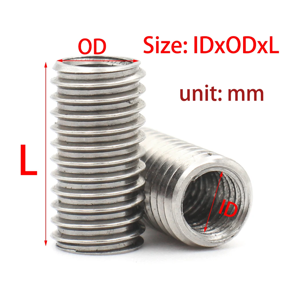 10/5/2pcs 304 Stainless Steel Internal and External Thread Nut M2 M3 M4 M5 M6 M8 M12 Thread Adapter Insert Screw Protector Nuts - Image 6