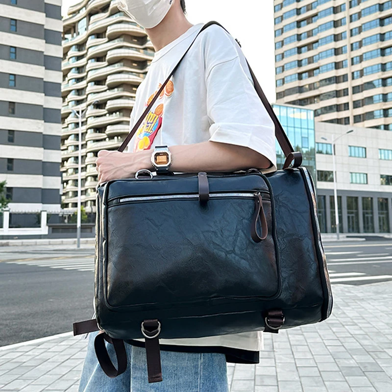 gym-crossbody-bag-pu-retro-backpack-men-women-multi-pocket-laptop-bags-travel-outdoor-sports-rucksack-multifunction-handbags