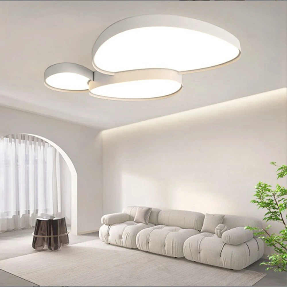 

2024 Modern Living Room Led Intelligent Ceiling Lamp Simple Bedroom Study Chandelier Creativity Indoor Decoration Lamps