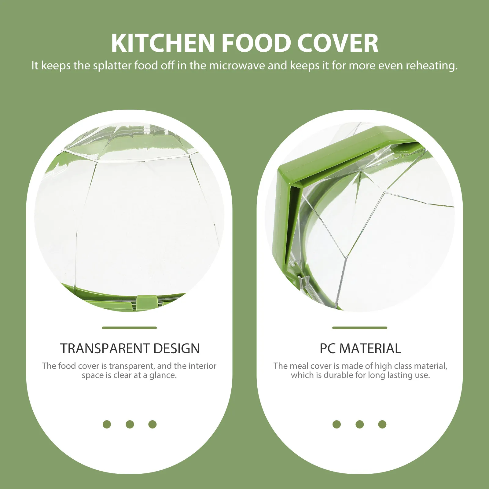 

Крышка для микроволновой печи, термостойкая, прозрачная, защита от брызг, для подогрева блюд, хранения на кухне, для кемпинга и пикников