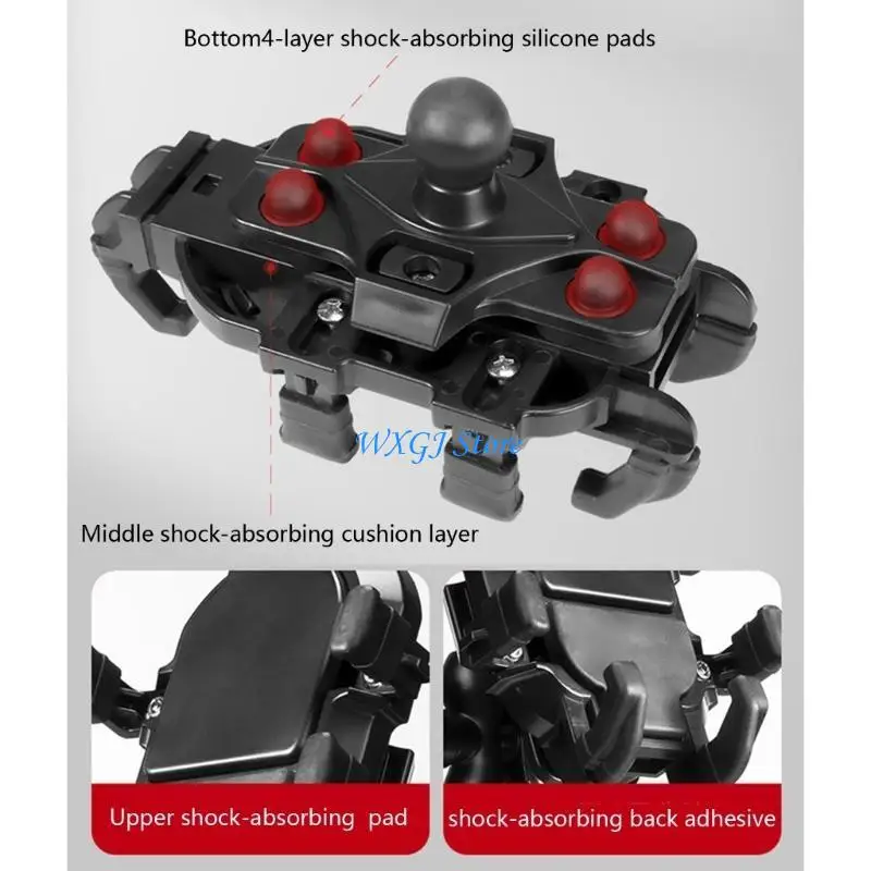 

37JE Arm мотоциклетное крепление для телефона противоударная конструкция, вращение на 360 градусов, универсальное для различных