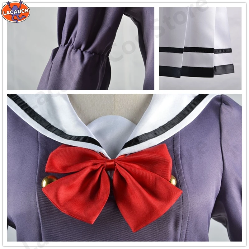 جديد أنيمي المشاركة قبلة تأثيري حلي فتاة كيسارا تأثيري سترة تنورة شعر مستعار زي مدرسي الزي النساء كرنفال هالوين مجموعة