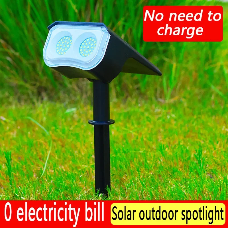 

Solar Ground-plug Waterproof and Lightning-proof Light-controlled Lawn and Garden Landscape LEDRGBW10LED 48LED Lawn Spotlights