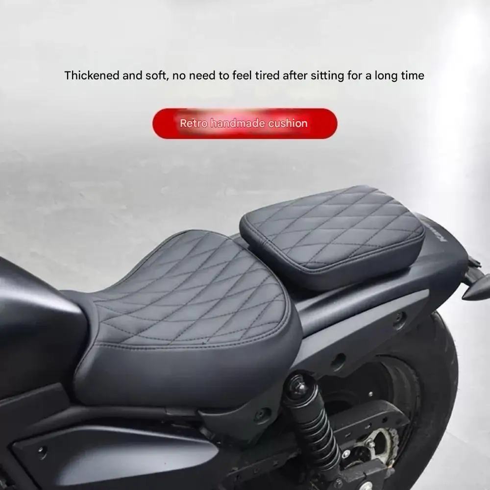 For Kawasaki Eliminator 500 thickened rear seat soft retro front seat cover direct installation accessories