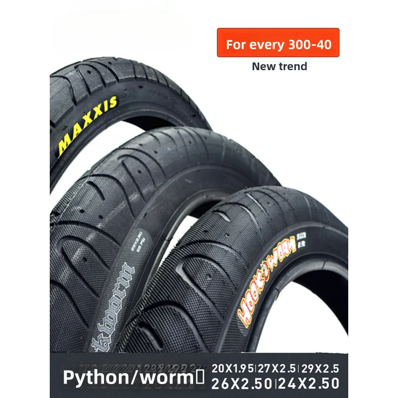 

ApplicablemaxxisMagishookwormWorm Python Tire 26*2.5 27*2.5Mountain Bike Tire Fat Tire