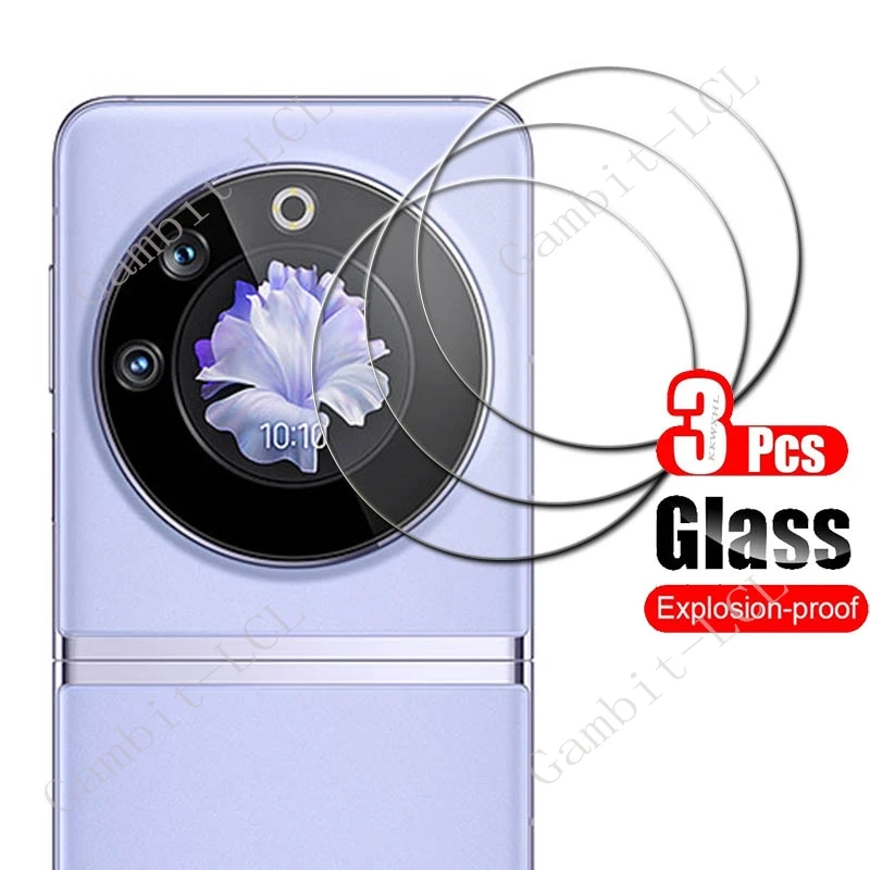 

3PCS 9H Tempered Glass For Tecno Phantom V Flip ON TecnoPhantomVFlip PhantomVFlip Back Camera Lens Screen Protector Cover Film