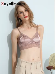 Vrouwen Sexy 3/4 Cup Beha 100% Natuurlijke Zijde Voering En Kant Wire Gratis Bh Alledaagse Bralette Zwart Bralett 2022 Nieuwe