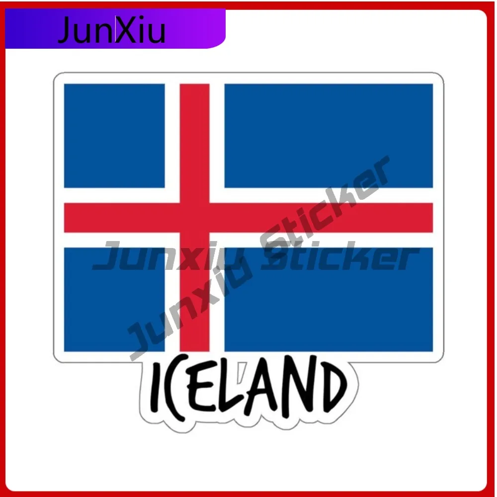 

Iceland Flag Travel Sticker Traveler Adventure Souvenir Waterproof Stickers Car Laptop Trolley Case Motorcycle Helmet Laptop Pvc