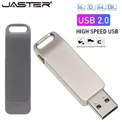 JASTER USB 2.0 Flash Drives 128GB 64GB High Speed Pen Drive 32GB Metal Memory Stick 16GB Creative Personality Car Music U Disk