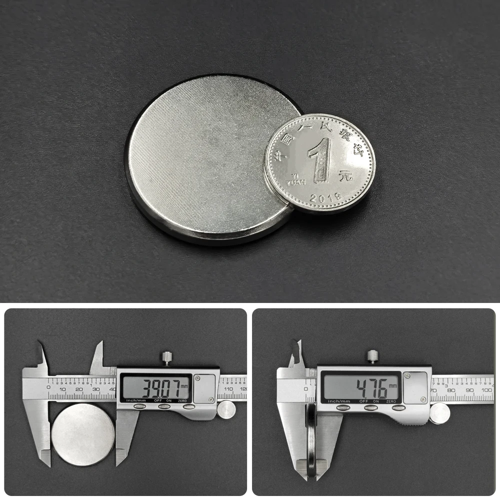 1/3 Stück 40x5 mm Magnet für Kühlschrank 40mm X 5mm Runde Dauermagnet-Scheibe 40x5mm – Detail 8