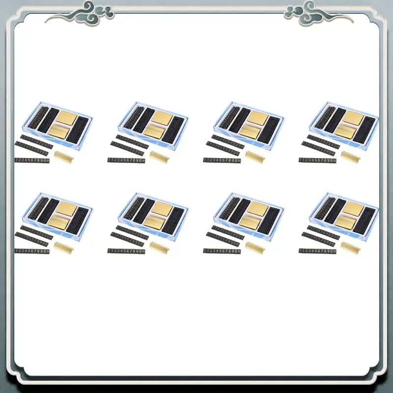 abij-152-groups-gold-tone-metal-arabic-numerals-together-price-tags