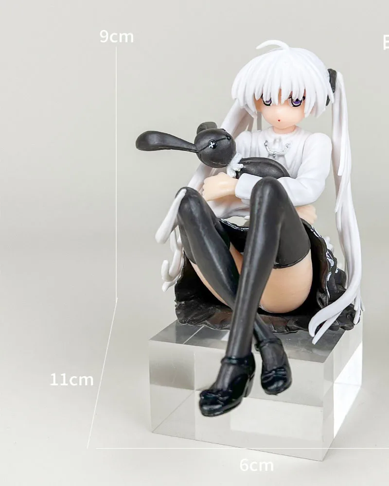 نموذج أنيمي لطيف فتاة شخصية العمل ، Kasugano Sora ، حيث نحن الأقل وحده ، يجلس معانقة الأرنب ، ديكور الغرفة ، هدية لعبة ، 9-