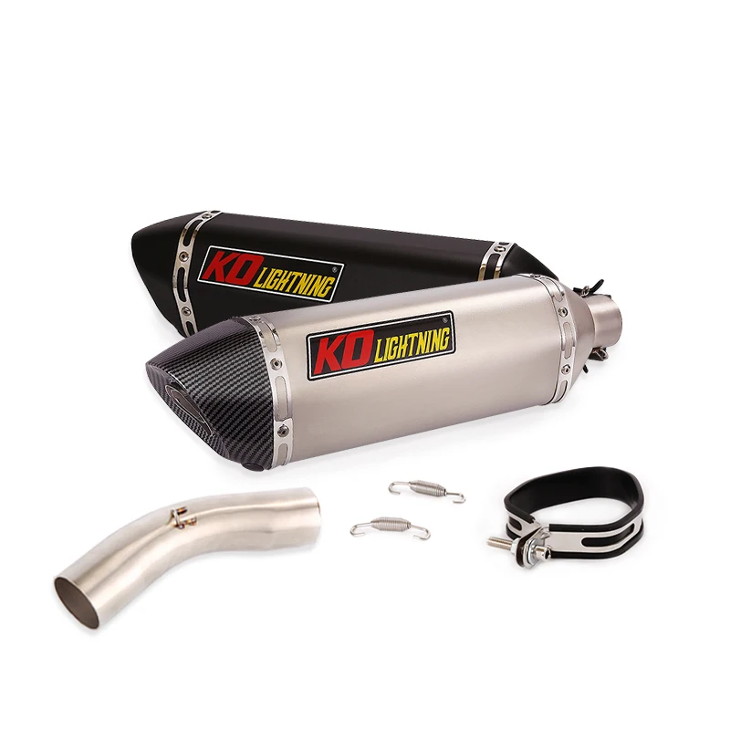 

For Kawasaki ZX10R 2008 2009 2010 Motorcycle Exhaust Sytsem Muffler Tail Pipe With DB Killer Slip On Middle Connect Link Tube