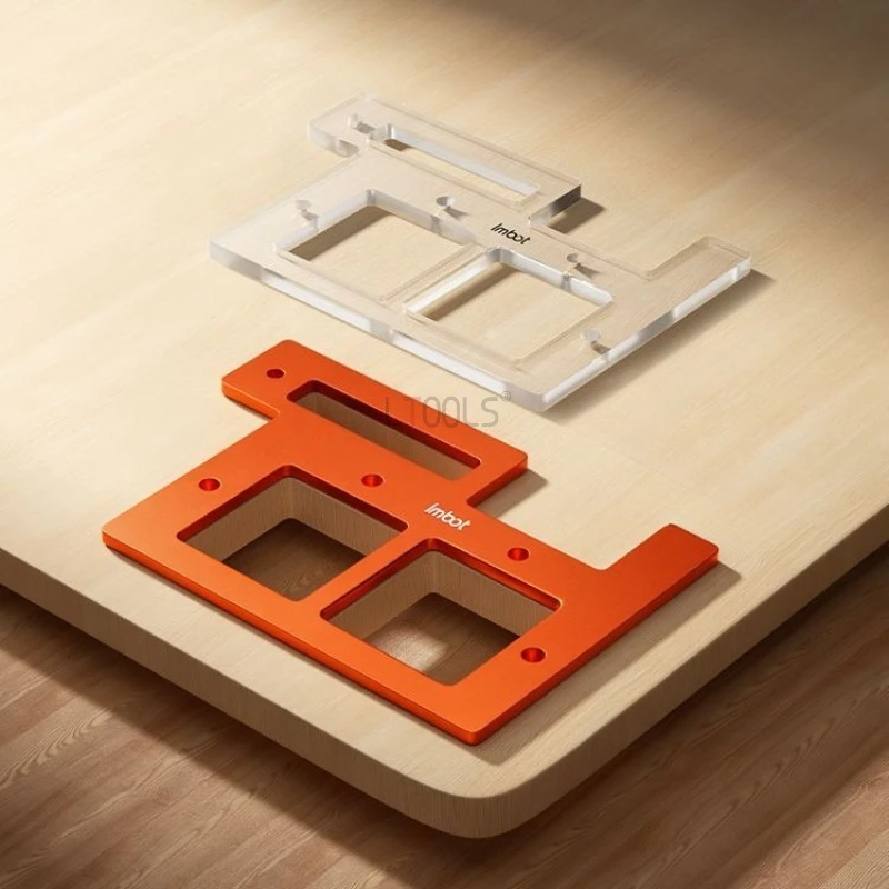 Switch Socket Positioning Slotted Bottom Plate Woodworking 5in1 Multifunctional Opening Die  Woodworkers Grooving Auxiliary Tool