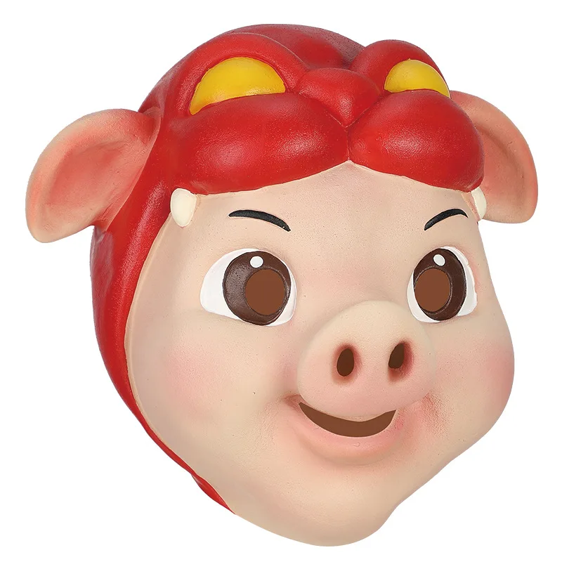 Schweinemaske Halloween Tier-Cosplay-Maske | Maskerade-Party Kostümzubehör Requisiten – Detail 5