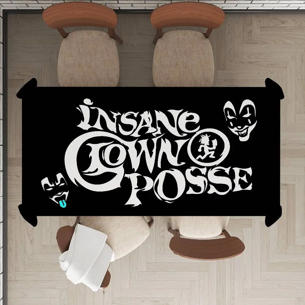 Band Underground I-Insane Clown Posse Rectangle Waterproof Tablecloth Party Decor Farmhouse Kitchen Dining Table Cloth Wedding