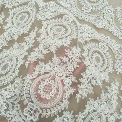 new arrival corded flower lace fabric wedding lace sell by yard