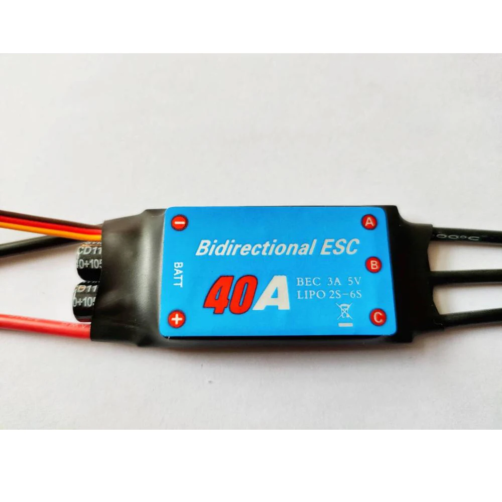 

40A двунаправленный бесщеточный ESC для дистанционного управления кораблем пневматический подводный пропеллер