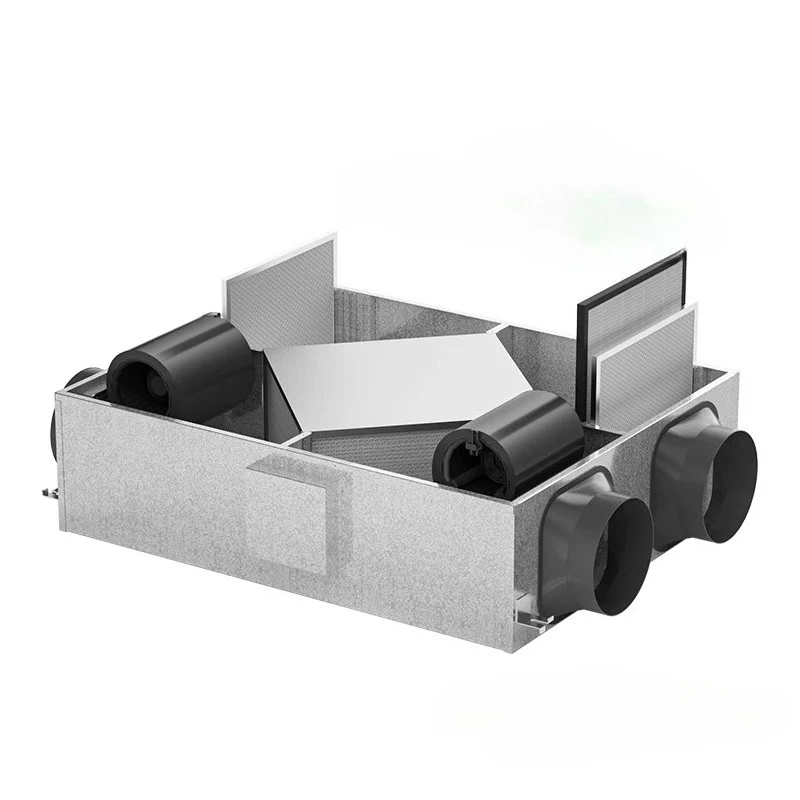 MVHR core motor components low maintenance ventilation office Home ventilation system heat exchanger