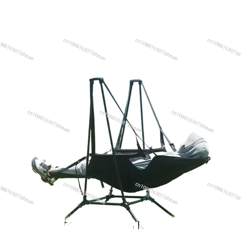 Outdoor aluminum alloy folding portable recliner leisure camping backrest rocking chair swing chair