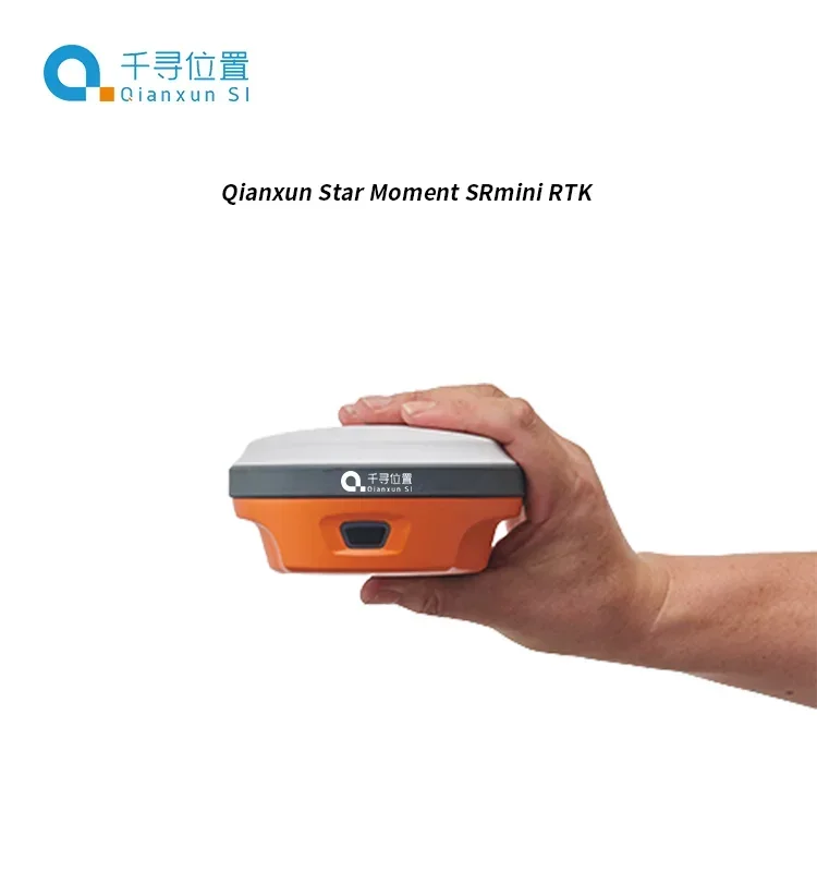 Instrumento de medición del receptor Qianxun SRmini gnss rtk, instrumento de medición de acné con estudio de ingeniería