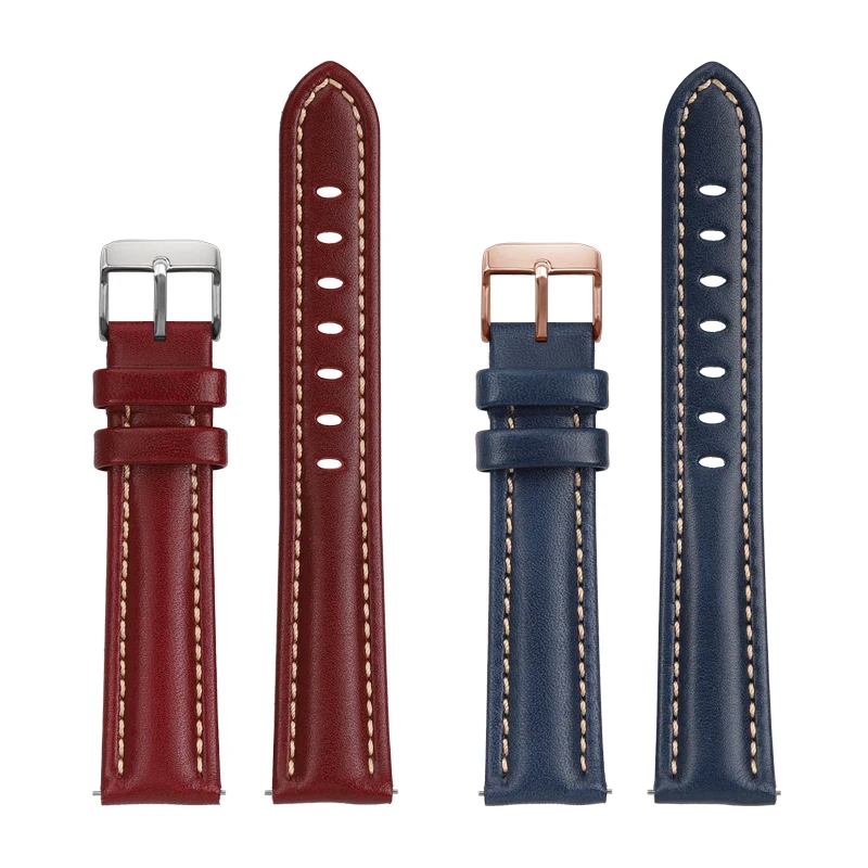 Ремешок из натуральной кожи для наручных часов HUAWEI Watch GT 4 / GT 5, быстросъемный браслет из воловьей кожи для наручных часов, 18 мм