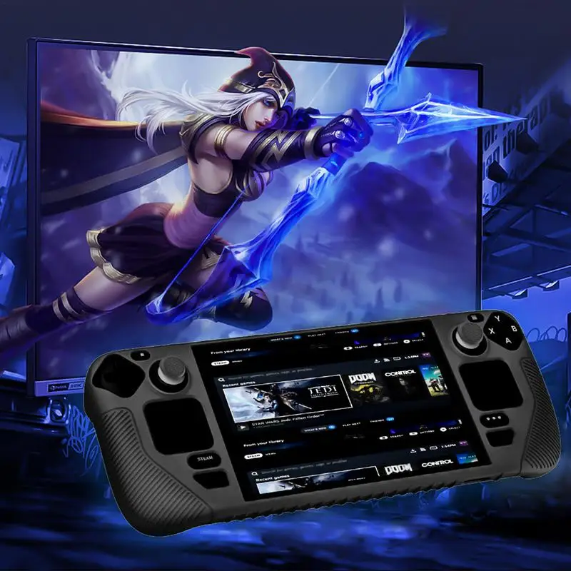 Soft Silicone Protection Covers ForSteam Deck Gamepad Case Shell Controller Anti-Scratch Console Accessories