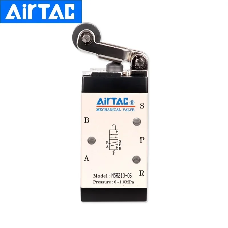 AirTac Mechanical Valve Switch M5R110/M5R210 Pneumatic 5/2 Way Control Valves M5R Sereis Roller Type