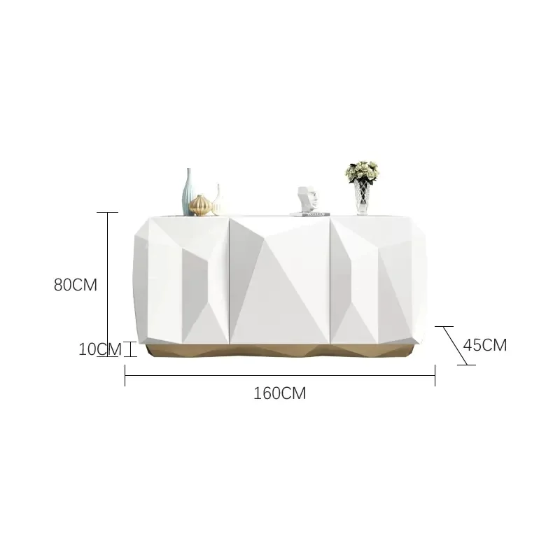 

Affordable Luxury Style Home Entrance Cabinet Modern Simple Storage Cabinet High-End Creative Sideboard Cabinet