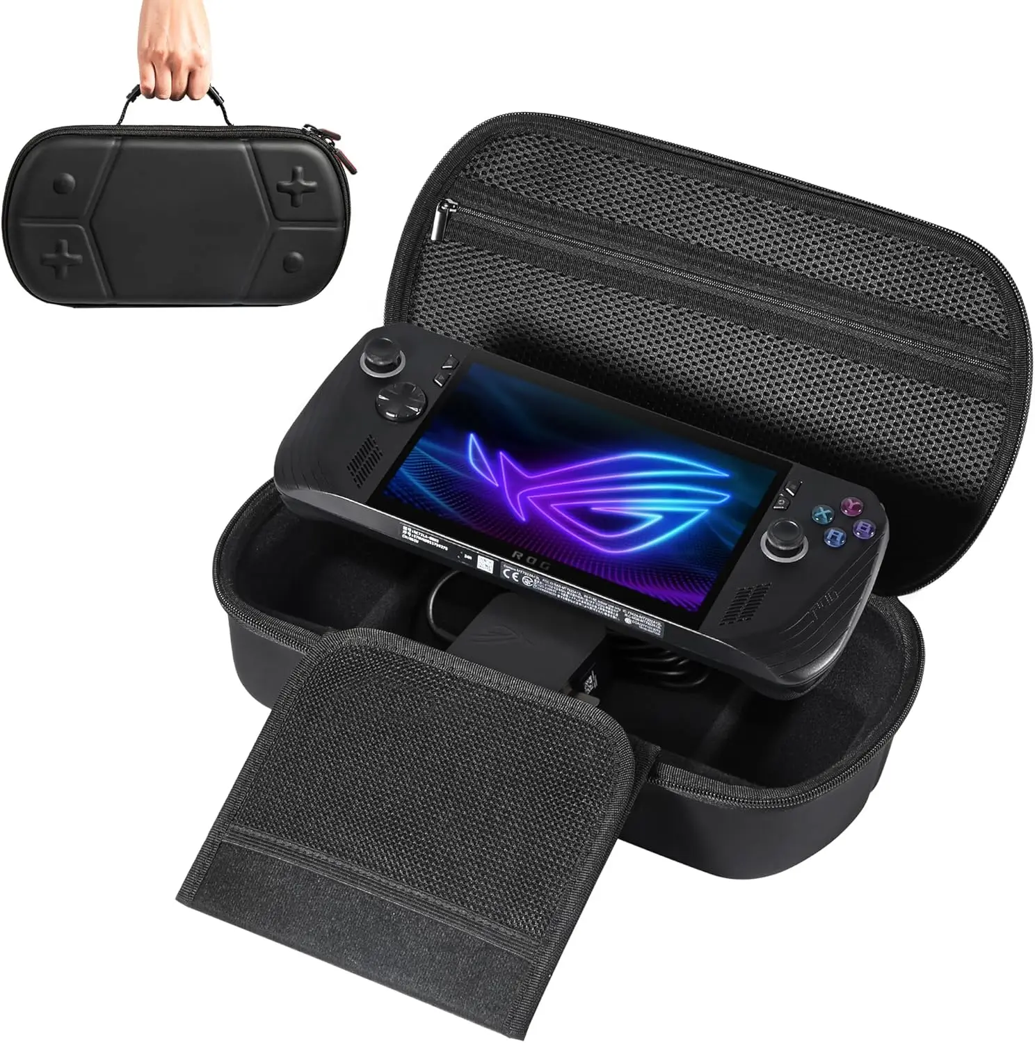 ASUS ROG Ally X Storage Carrying Case,Portable Travel Hard Shell Handheld Bag Compatible with ROG Ally X Console and Accessories