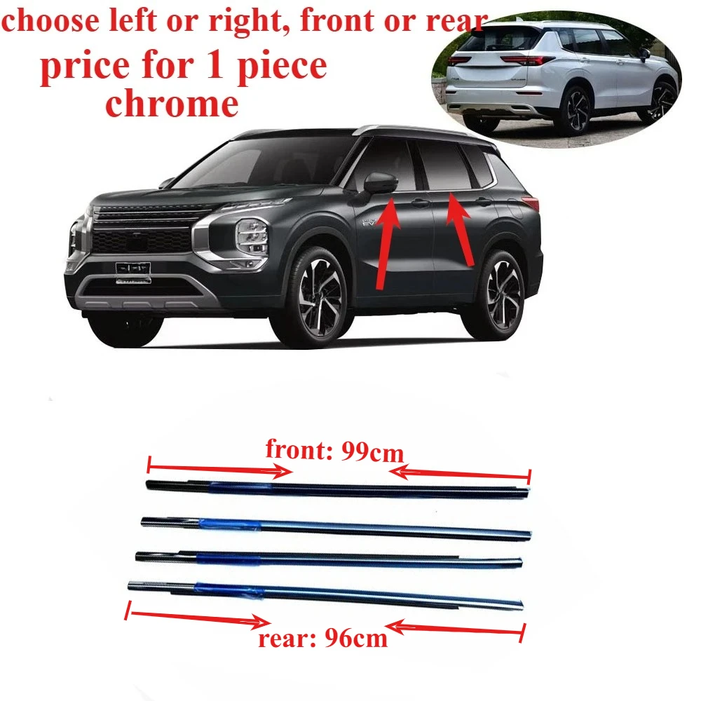

1 or 4 Pieces Window Glass Rubber for Outlander 2022 Moudling Belt Line Seal for Outlander 2023 Weatherstrip for Outlander 2024