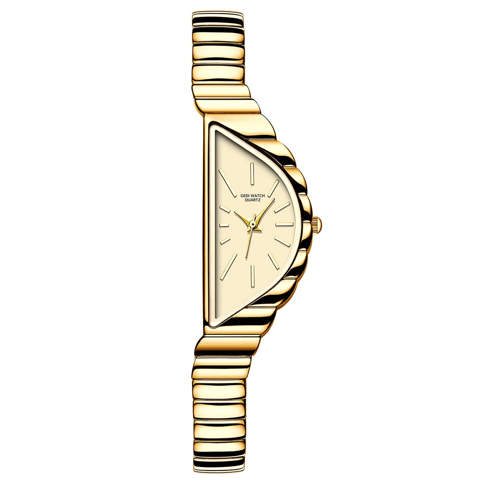 

2025 New Fashion Gedi Top Brand High-end Niche Woman Watch Vintage Luxury Women's Elegant Waterproof Alloy Quartz Women Watches