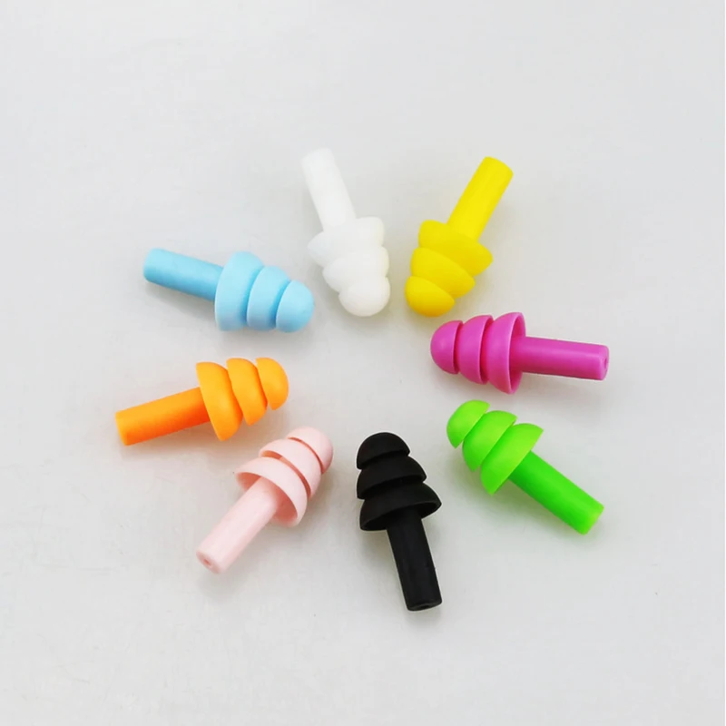 20pcs Ear Plugs Sound insulation Waterproof Silicone Ear Protection Earplugs Anti-noise Sleeping Plug For Travel Noise Reduction