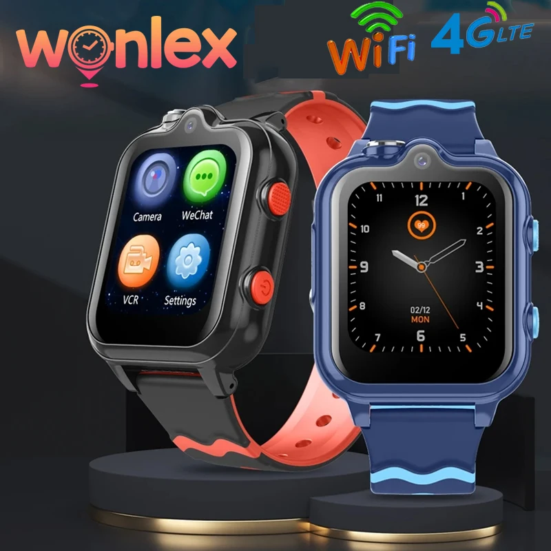 

Wonlex Smart Watch Kids 4G KT18Pro Android 8.1 Video Call SOS GPS Tracker Dual Camera Phone Whatsapp SmartWatch for chlidren