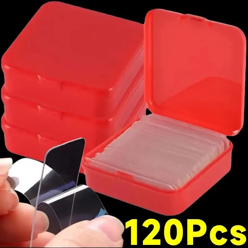 10/60/120Pcs Multifunctional Double Sided Adhesive Tape Waterproof Removable Reusable Mounting Tape for Walls Wood Tile Plastic