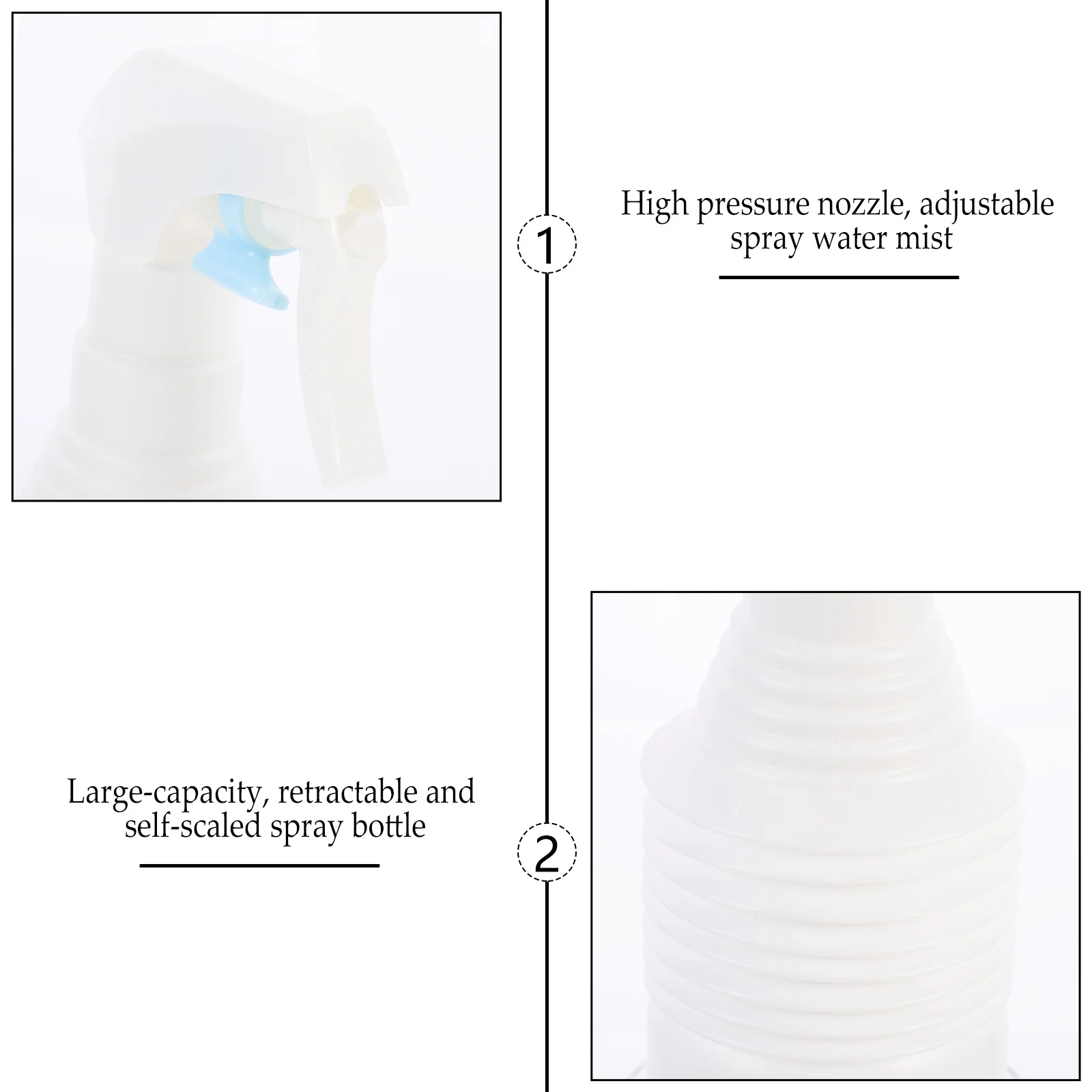 

Foldable Water Sprayer Ergonomic Reusable Mist Bottle For Hairdressing Plant Care Cleaning Disinfecting Refillable Spray Bottle