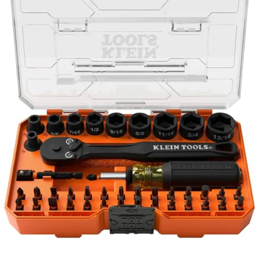 

33806 ProFlex Impact Socket and Impact Driver Bit with Modular Case 29 Bits and 10 Socket Sizes S2 Steel Magnetic Adjustable Sc