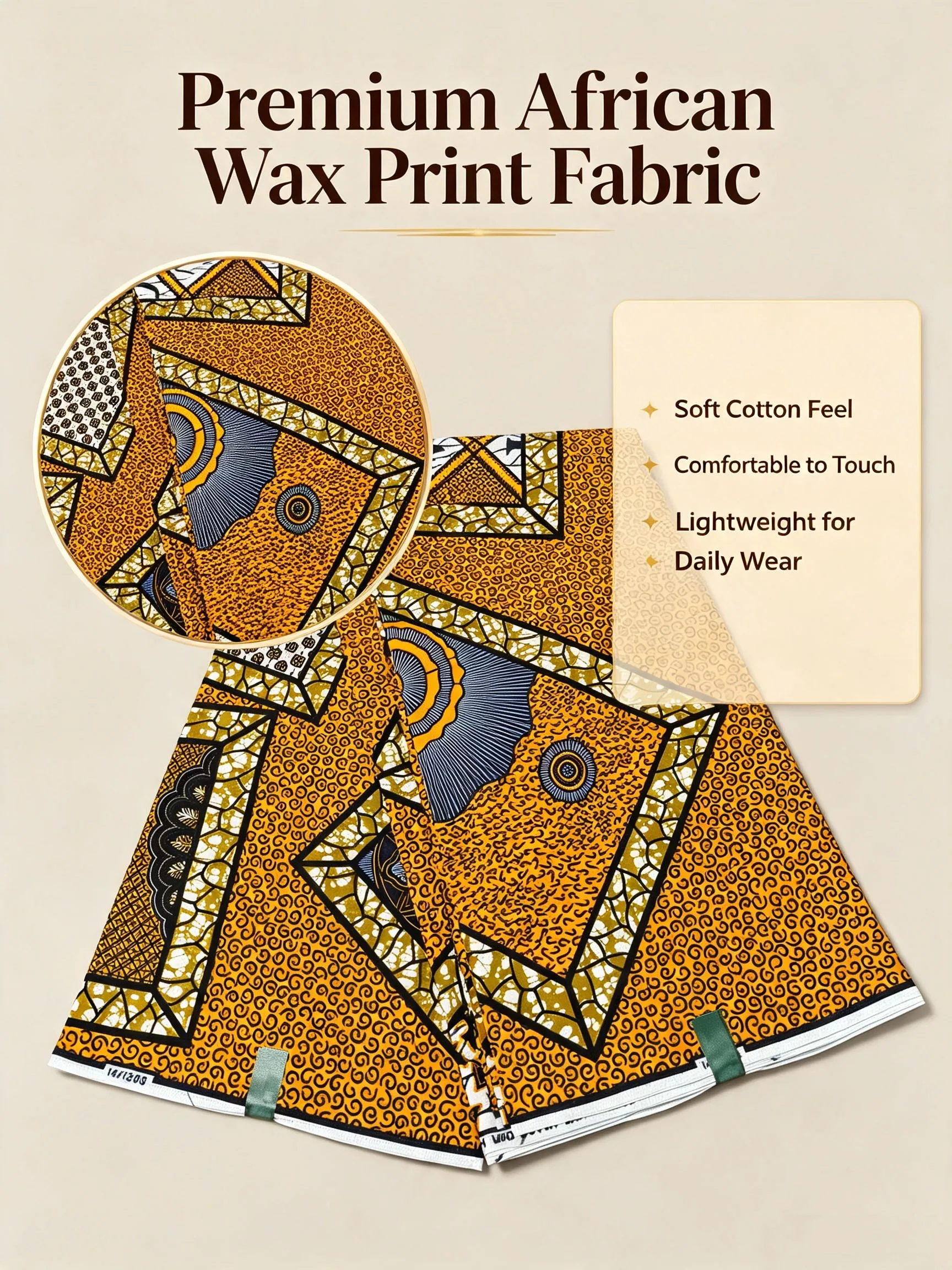 Dutch Style African Wax Print  - Sewing Batik 评论和价格