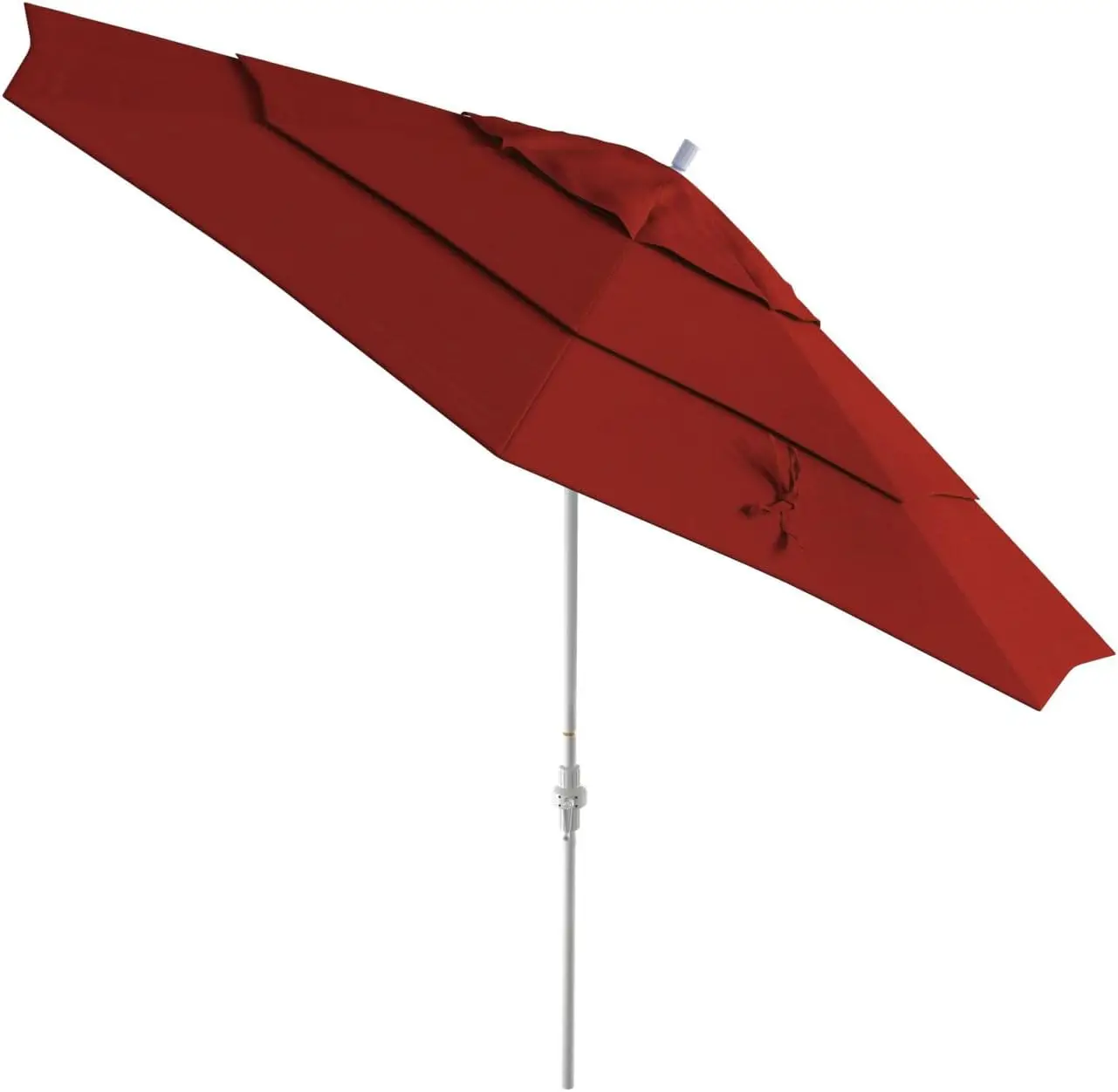 

Зонт для патио в рынком стиле с регулируемым воротником-наклоном и рукояткой | Твердый навес из синтетического волокна Olefin | Прочная матовая центральная стойка