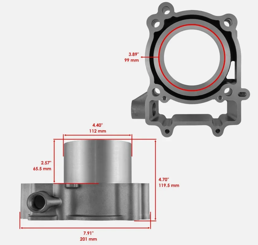 99x73.6mm Motorcycle Engine Part Cylinder Piston Kit 570CC for Polaris Sportsman RZR Ranger 570 Motoblock Equipment 3022860