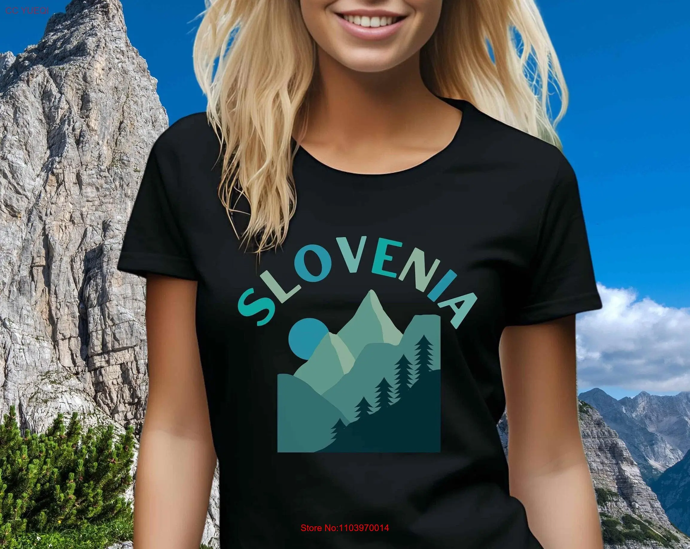 Футболка с Словениями и горами, сувенир на память Джулиан Альпы, Сувенир Soca Valley, тригвовый национальный парк, словенский для него и для нее Футболка с Словениями и горами, сувенир на память Джулиан Альпы, Сувенир Soca Valley, тригвовый национальный парк, словенский для него и для нее