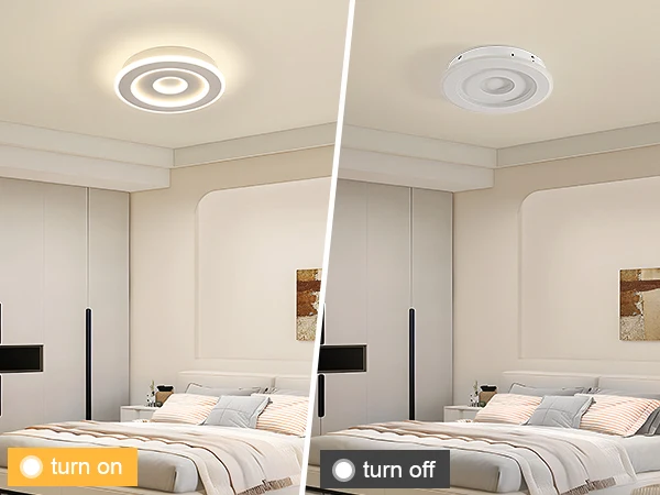 Runde LED-Deckenleuchte, moderne LED-Deckenleuchten 28 W für Flur, Schlafzimmer, Badezimmer, Küche, Wohnzimmer – Detail 14