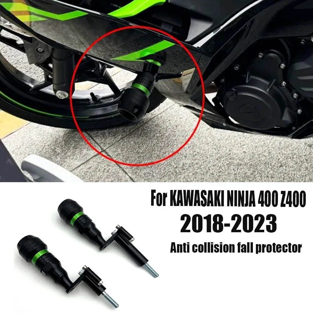

Motorcycle Falling Protection slider Engine Guard cover frame Protective slider Compatible with FOR Kawasaki Ninja400 Z400