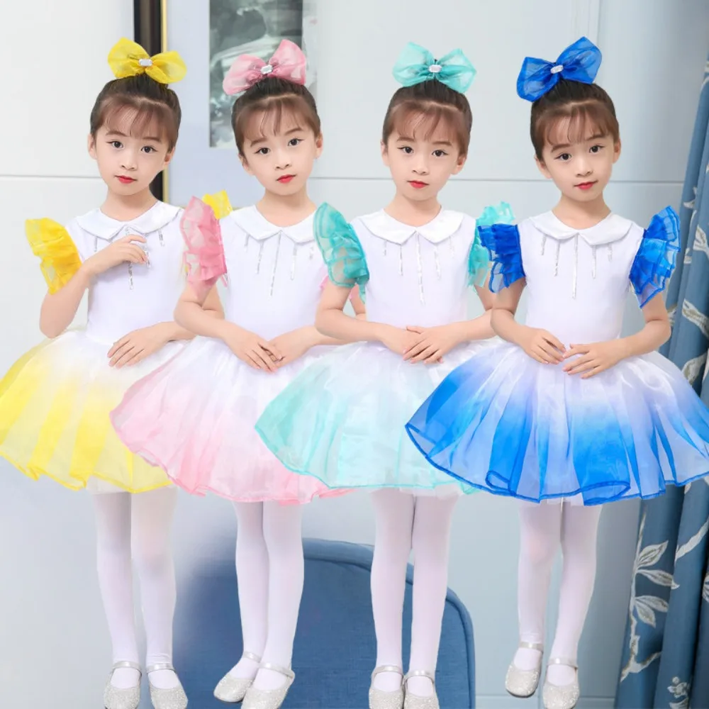 

Summer Stage Performance Costumes Dance Wear Children's Clothing Kids Clothes Kids Dresses for Girls Dress Princess Fluffy Skirt