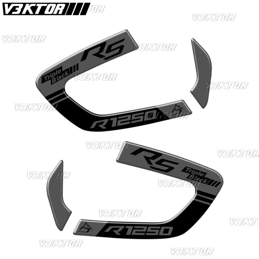 3D Motorcycle Cylinder Head Cover Sticker Protection Decal For R1250RS R 1250 RS R1250 RS Triple Black 2018-2025 2024 2023 3