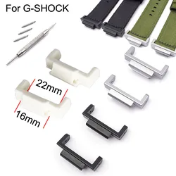 Watch Strap Connector for Casio G-SHOCK DW5600 6900 8900 GA110 Hard PC Adapter 22mm to 16mm Watchband DIY Converter with Tool