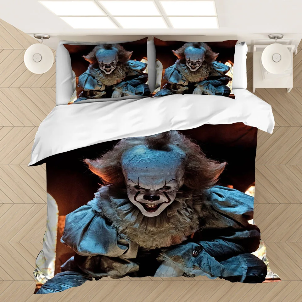 Pennywise-IT Bedding Set Duvet Covers Horror Movie Clown Series